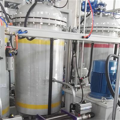 Меѓународен стандарден резервоар за материјали Автоматска машина за истурање PU Машини за полиуретанска пена низок притисок